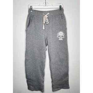J America Vintage Skull Gray Sweatpants Size S
